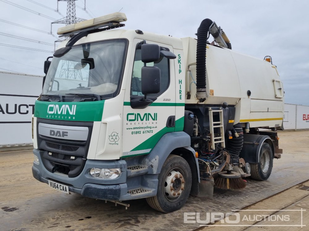 2014 DAF LF220 - Ielu tīrīšanas mašīna: foto 1 2014 DAF LF220 - Ielu tīrīšanas mašīna: foto 1