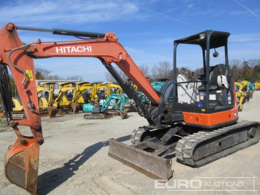 2014 Hitachi ZX40U-5A Rubber Tracks, Blade, Offset, Piped - Mini-ekskavators: foto 1 2014 Hitachi ZX40U-5A Rubber Tracks, Blade, Offset, Piped - Mini-ekskavators: foto 1