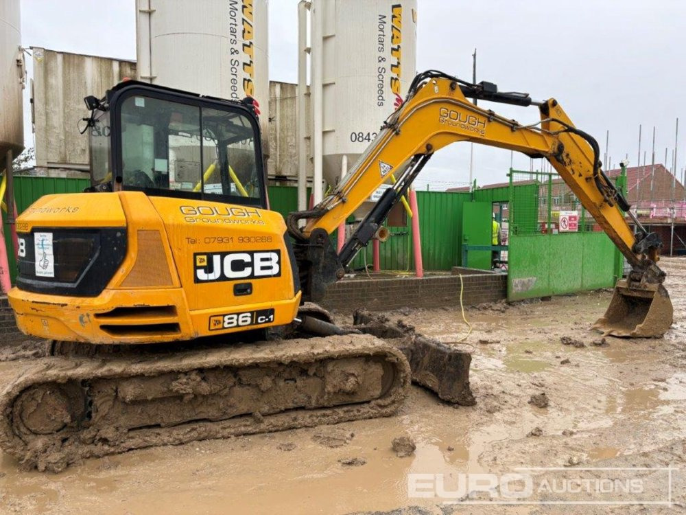 2014 JCB 86C-1 - Mini-ekskavators: foto 1 2014 JCB 86C-1 - Mini-ekskavators: foto 1