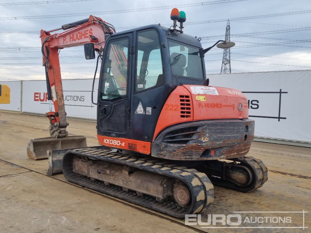 2014 Kubota KX080-4 - Mini-ekskavators: foto 3 2014 Kubota KX080-4 - Mini-ekskavators: foto 3