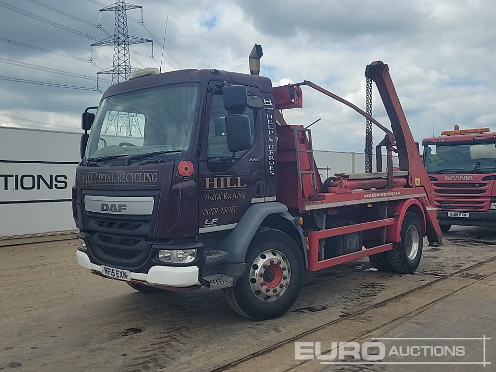 2015 DAF LF220 - Būvgružu konteineru vedējs: foto 1 2015 DAF LF220 - Būvgružu konteineru vedējs: foto 1