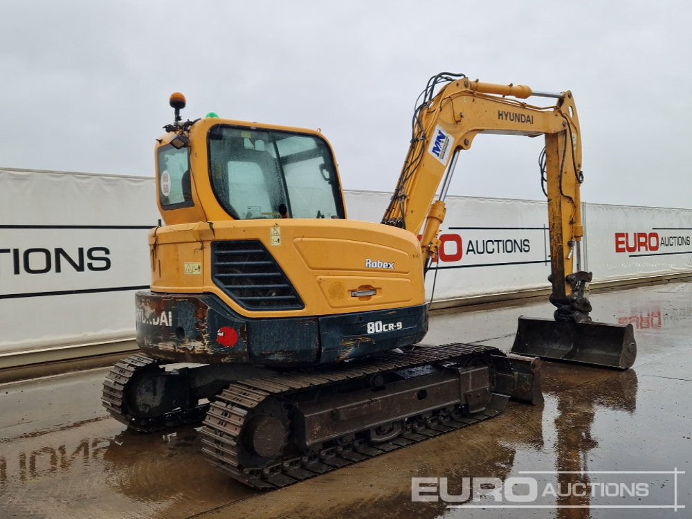 2015 Hyundai R80CR-9 - Mini-ekskavators: foto 5 2015 Hyundai R80CR-9 - Mini-ekskavators: foto 5