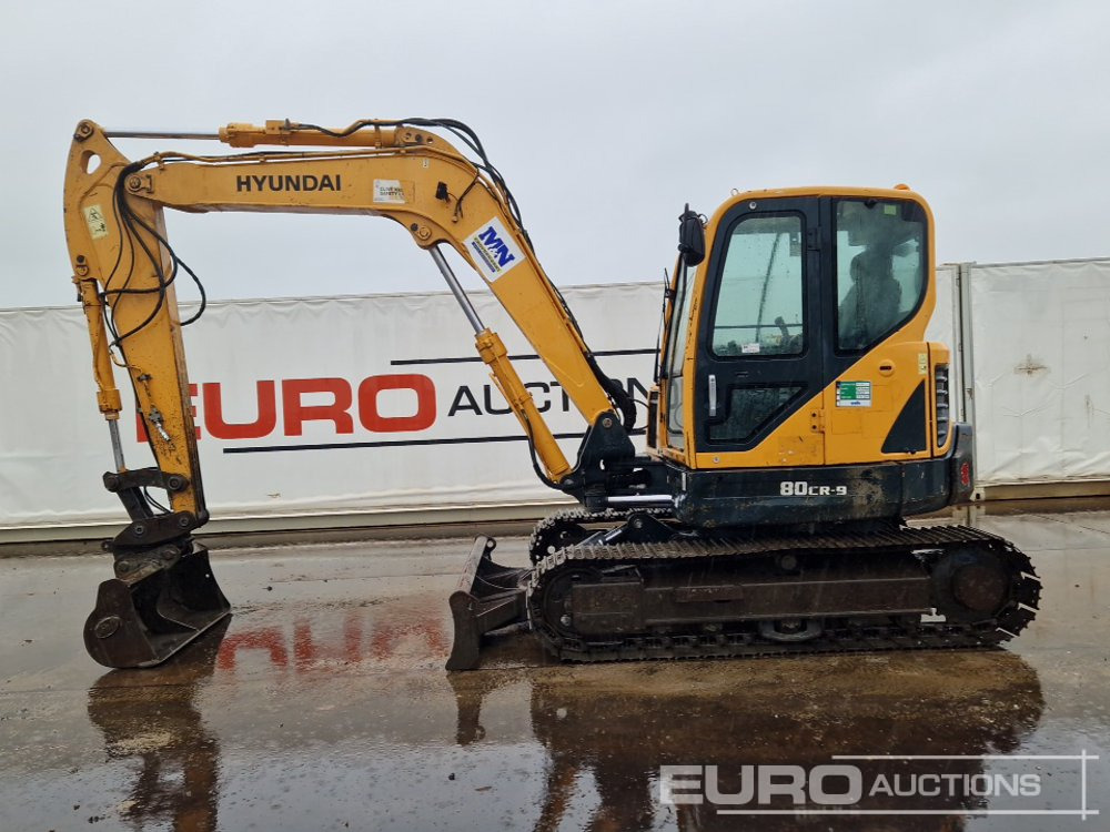 2015 Hyundai R80CR-9 - Mini-ekskavators: foto 2 2015 Hyundai R80CR-9 - Mini-ekskavators: foto 2