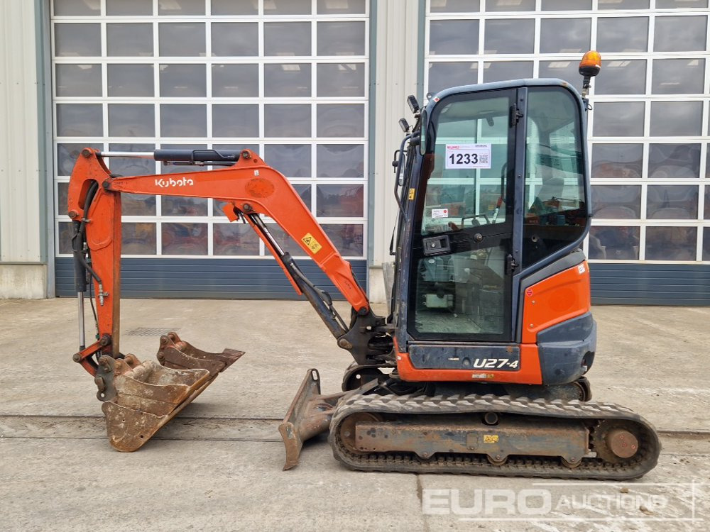 2015 Kubota U27-4 - Mini-ekskavators: foto 2 2015 Kubota U27-4 - Mini-ekskavators: foto 2