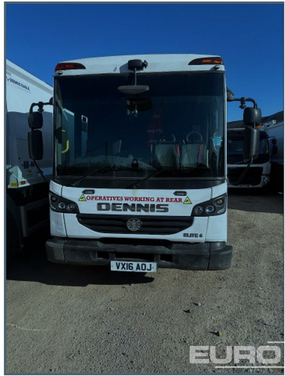 2016 Dennis Elite 6 6x4 Refuse Lorry, Reverse Camera, Automatic Gearbox (Reg. Docs. Available) - Atkritumu vedējs: foto 3 2016 Dennis Elite 6 6x4 Refuse Lorry, Reverse Camera, Automatic Gearbox (Reg. Docs. Available) - Atkritumu vedējs: foto 3