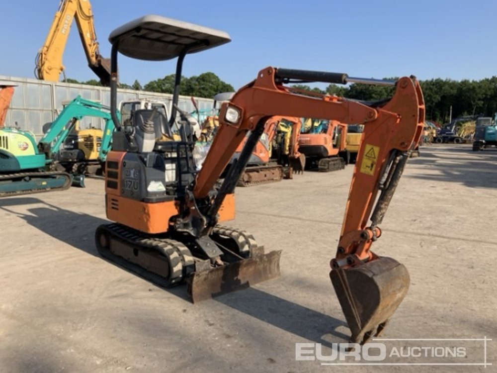 2016 Hitachi ZX17U-5A Rubber Tracks, Blade, Offset, Bucket, Canopy - Mini-ekskavators: foto 2 2016 Hitachi ZX17U-5A Rubber Tracks, Blade, Offset, Bucket, Canopy - Mini-ekskavators: foto 2