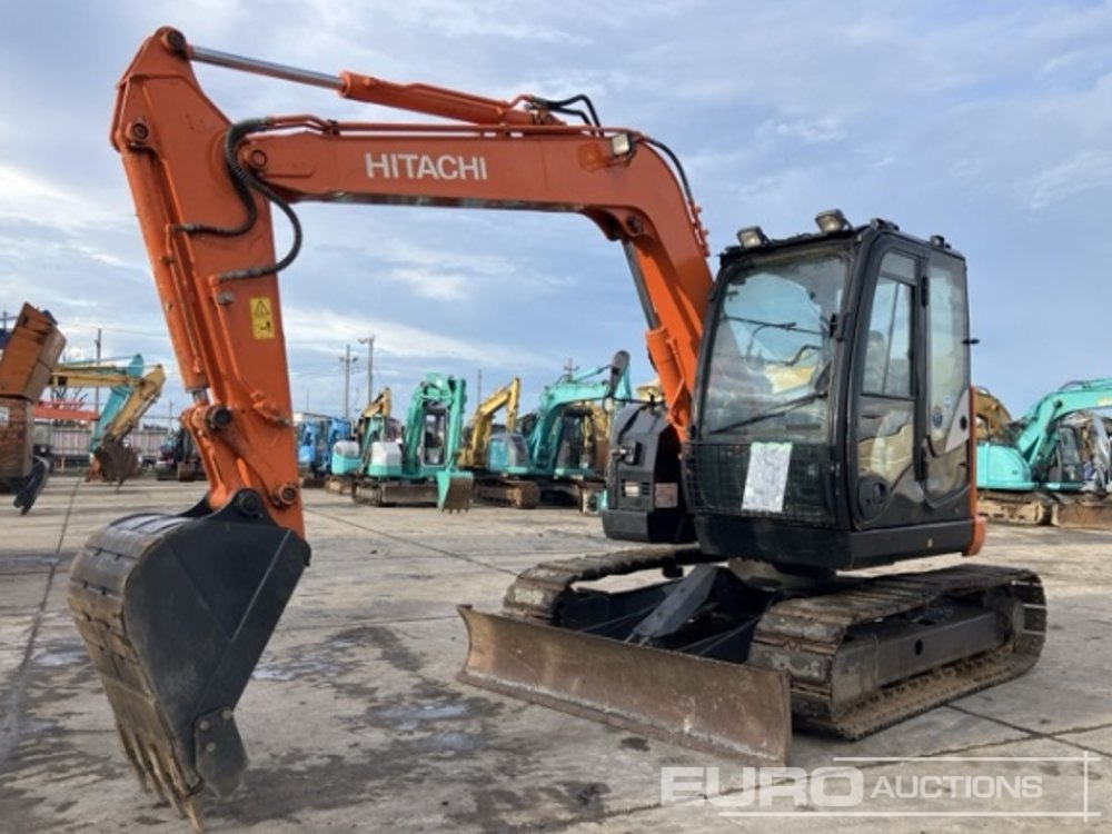 2016 Hitachi ZX75US-5 - Mini-ekskavators: foto 1 2016 Hitachi ZX75US-5 - Mini-ekskavators: foto 1