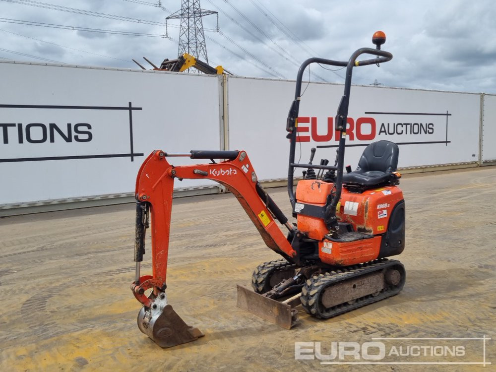 2016 Kubota K008-3 - Mini-ekskavators: foto 1 2016 Kubota K008-3 - Mini-ekskavators: foto 1