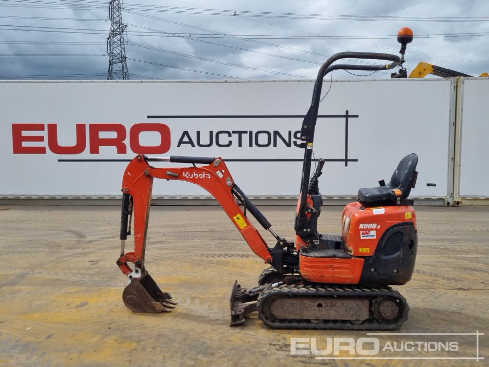 2016 Kubota K008-3 - Mini-ekskavators: foto 2 2016 Kubota K008-3 - Mini-ekskavators: foto 2