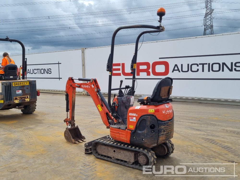 2016 Kubota K008-3 - Mini-ekskavators: foto 3 2016 Kubota K008-3 - Mini-ekskavators: foto 3
