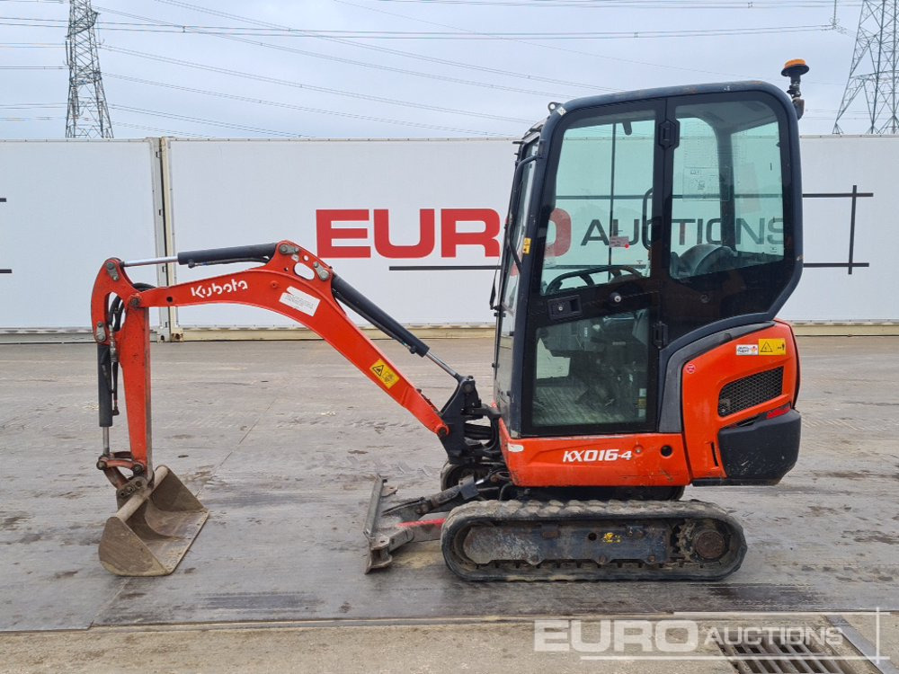2016 Kubota KX016-4 - Mini-ekskavators: foto 2 2016 Kubota KX016-4 - Mini-ekskavators: foto 2