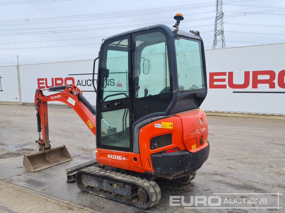 2016 Kubota KX016-4 - Mini-ekskavators: foto 3 2016 Kubota KX016-4 - Mini-ekskavators: foto 3
