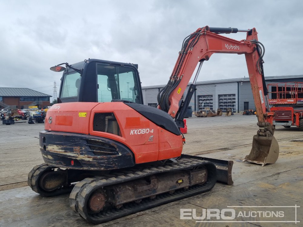 2016 Kubota KX080-4 - Mini-ekskavators: foto 5 2016 Kubota KX080-4 - Mini-ekskavators: foto 5