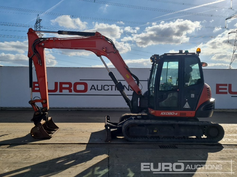 2016 Kubota KX080-4 - Mini-ekskavators: foto 2 2016 Kubota KX080-4 - Mini-ekskavators: foto 2