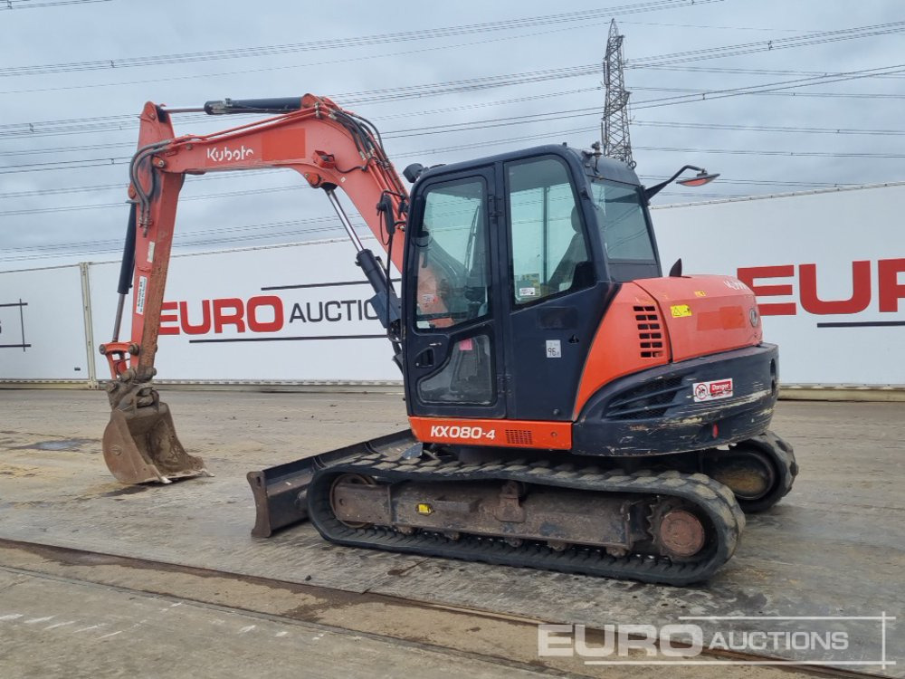 2016 Kubota KX080-4 - Mini-ekskavators: foto 3 2016 Kubota KX080-4 - Mini-ekskavators: foto 3