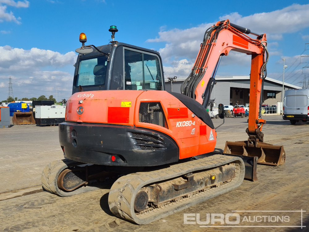 2016 Kubota KX080-4 - Mini-ekskavators: foto 5 2016 Kubota KX080-4 - Mini-ekskavators: foto 5