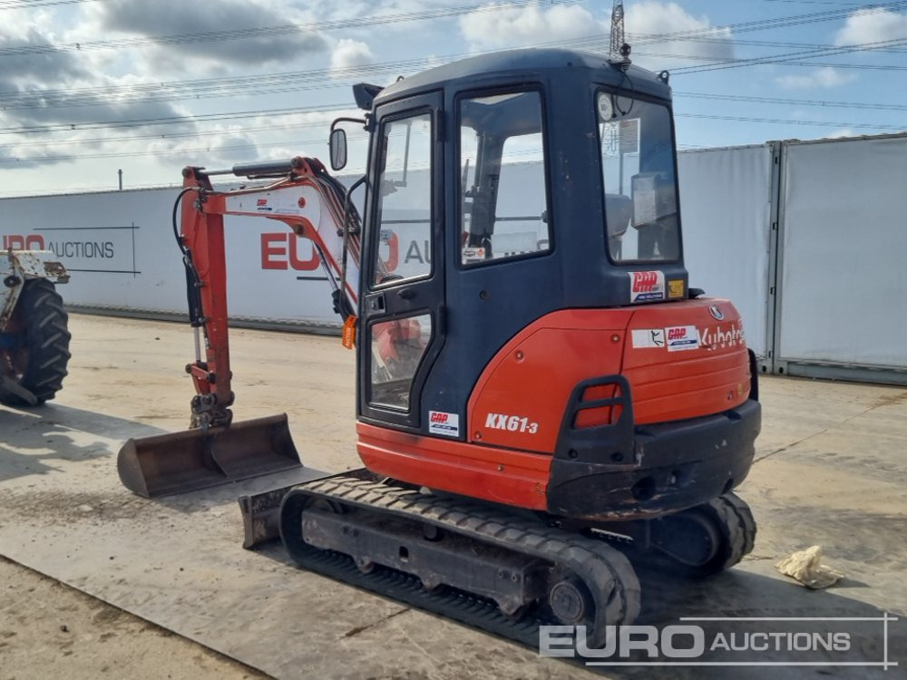 2016 Kubota KX61-3 - Mini-ekskavators: foto 3 2016 Kubota KX61-3 - Mini-ekskavators: foto 3