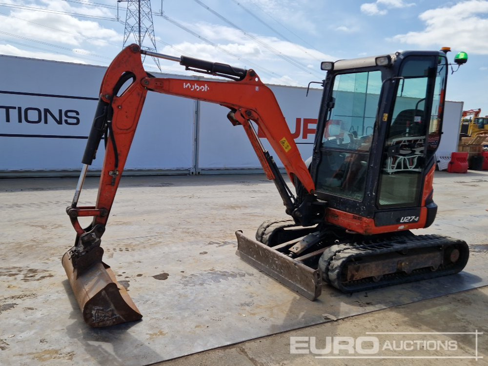 2016 Kubota U27-4 - Mini-ekskavators: foto 1 2016 Kubota U27-4 - Mini-ekskavators: foto 1