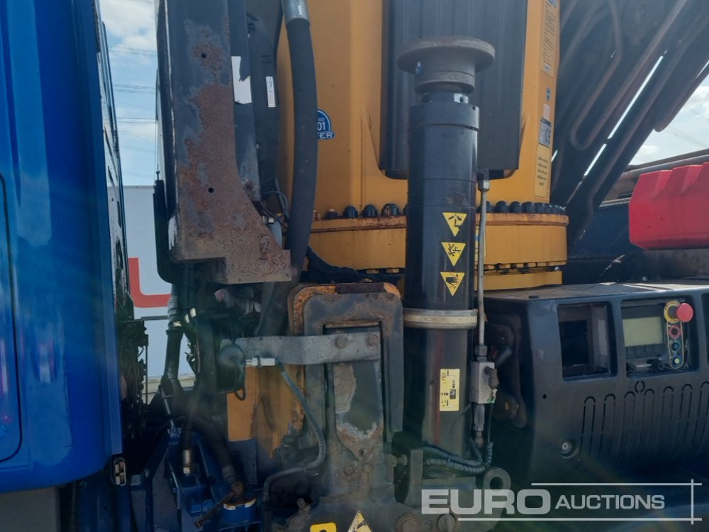 Bortu kravas automašīna/ Platforma pārvadāšana smagās tehnikas 2016 Scania R490: foto 23