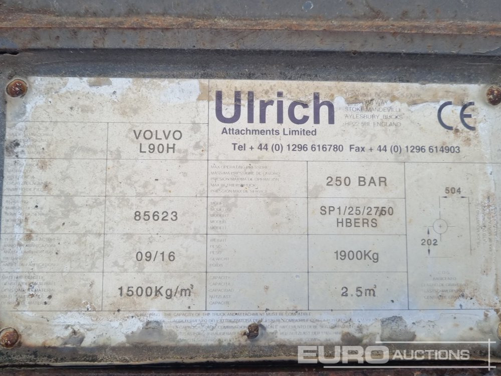 Kauss 2016 Ulrich 108" Hi Tip Bucket to suit Volvo L90H: foto 15