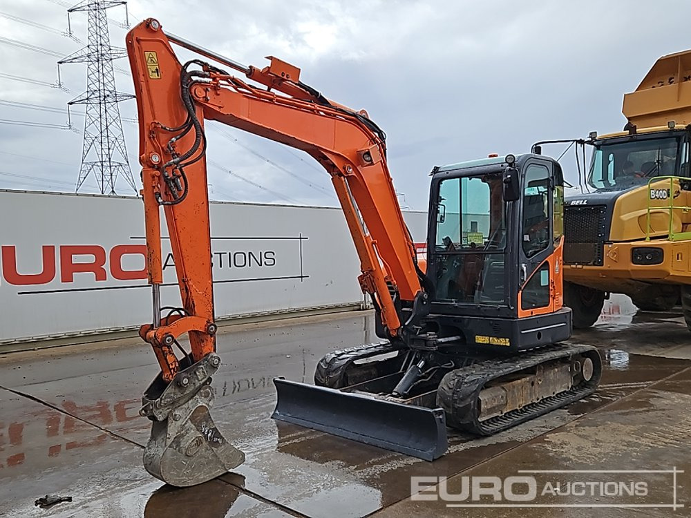 2017 Doosan DX63-3 - Mini-ekskavators: foto 1 2017 Doosan DX63-3 - Mini-ekskavators: foto 1