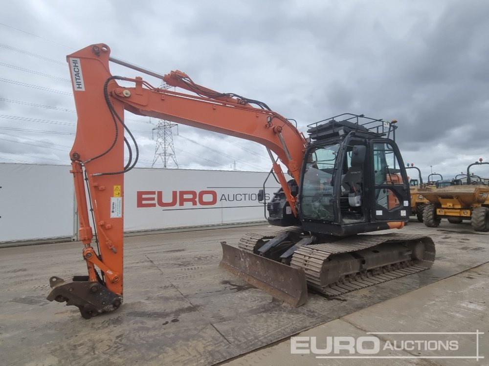 2017 Hitachi ZX135US-6 - Kāpurķēžu ekskavators: foto 1 2017 Hitachi ZX135US-6 - Kāpurķēžu ekskavators: foto 1