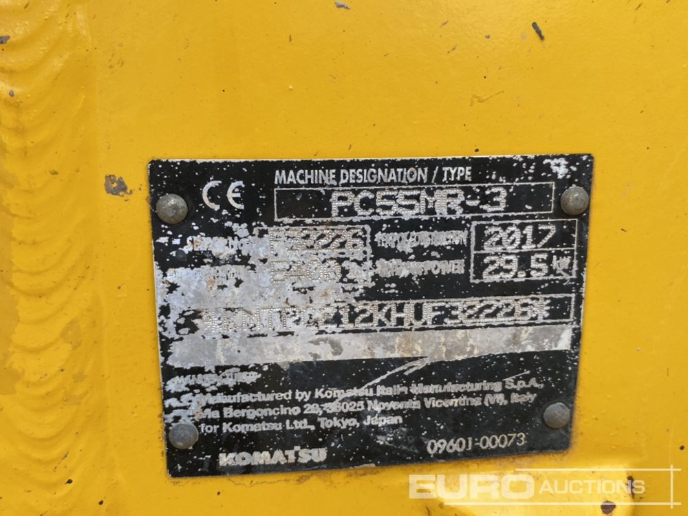 Mini-ekskavators 2017 Komatsu PC55MR-3: foto 39