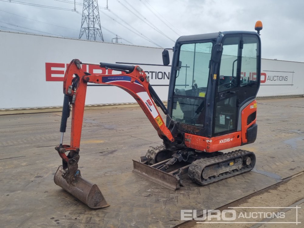 2017 Kubota KX016-4 - Mini-ekskavators: foto 1 2017 Kubota KX016-4 - Mini-ekskavators: foto 1
