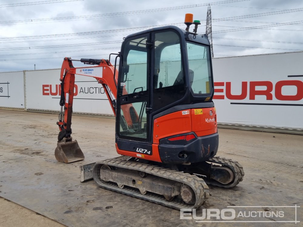 2017 Kubota U27-4 - Mini-ekskavators: foto 3 2017 Kubota U27-4 - Mini-ekskavators: foto 3