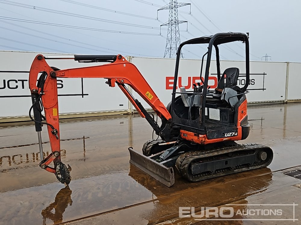 2017 Kubota U27-4 - Mini-ekskavators: foto 1 2017 Kubota U27-4 - Mini-ekskavators: foto 1