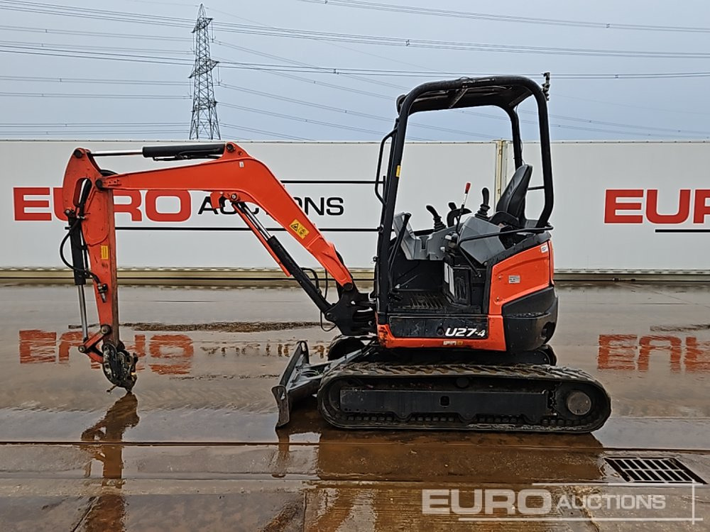 2017 Kubota U27-4 - Mini-ekskavators: foto 2 2017 Kubota U27-4 - Mini-ekskavators: foto 2