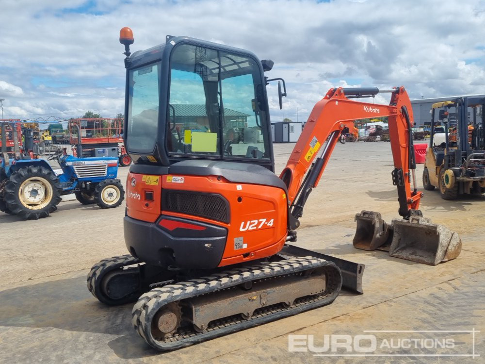2017 Kubota U27-4 - Mini-ekskavators: foto 5 2017 Kubota U27-4 - Mini-ekskavators: foto 5