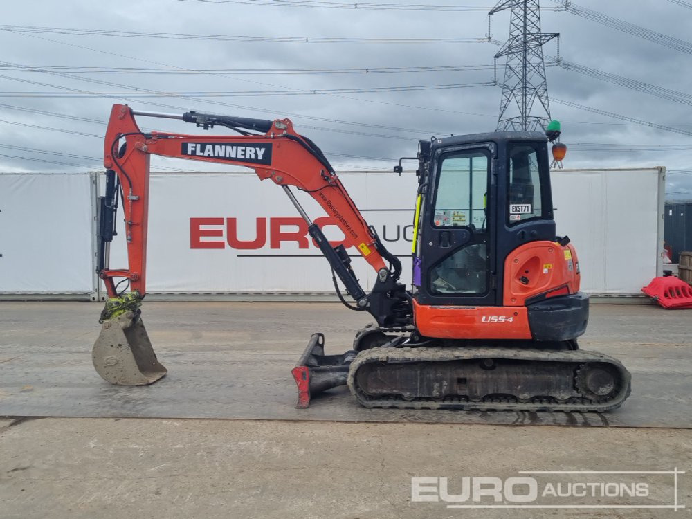 2017 Kubota U55-4 - Mini-ekskavators: foto 2 2017 Kubota U55-4 - Mini-ekskavators: foto 2