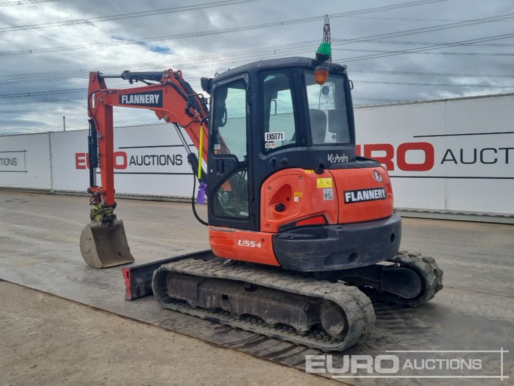 2017 Kubota U55-4 - Mini-ekskavators: foto 3 2017 Kubota U55-4 - Mini-ekskavators: foto 3