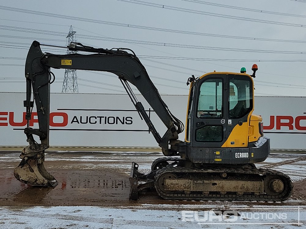 2017 Volvo ECR88D - Mini-ekskavators: foto 2 2017 Volvo ECR88D - Mini-ekskavators: foto 2