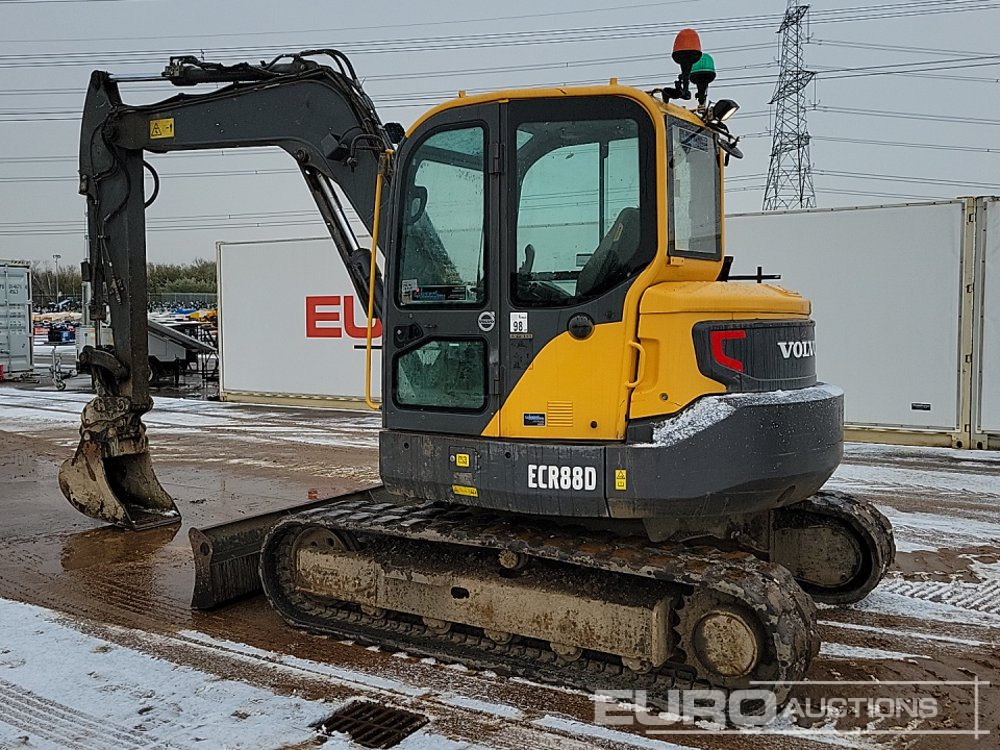 2017 Volvo ECR88D - Mini-ekskavators: foto 3 2017 Volvo ECR88D - Mini-ekskavators: foto 3