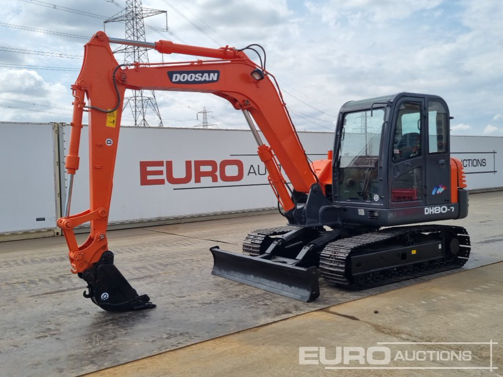 2018 Doosan DS80-7C - Mini-ekskavators: foto 1 2018 Doosan DS80-7C - Mini-ekskavators: foto 1