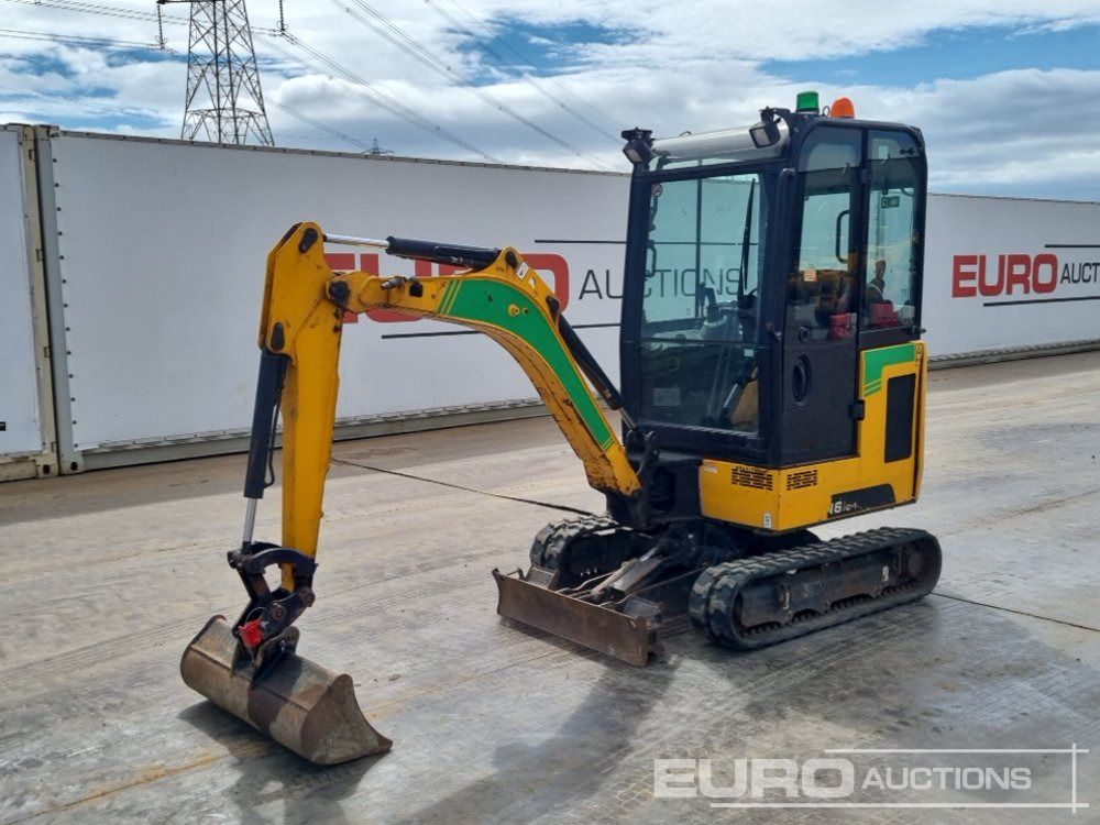 2018 JCB 16C-1 - Mini-ekskavators: foto 1 2018 JCB 16C-1 - Mini-ekskavators: foto 1