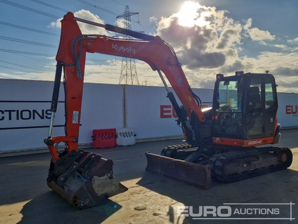 2018 Kubota KX080-4A - Mini-ekskavators: foto 1 2018 Kubota KX080-4A - Mini-ekskavators: foto 1
