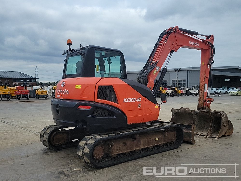 2018 Kubota KX080-4A - Mini-ekskavators: foto 5 2018 Kubota KX080-4A - Mini-ekskavators: foto 5