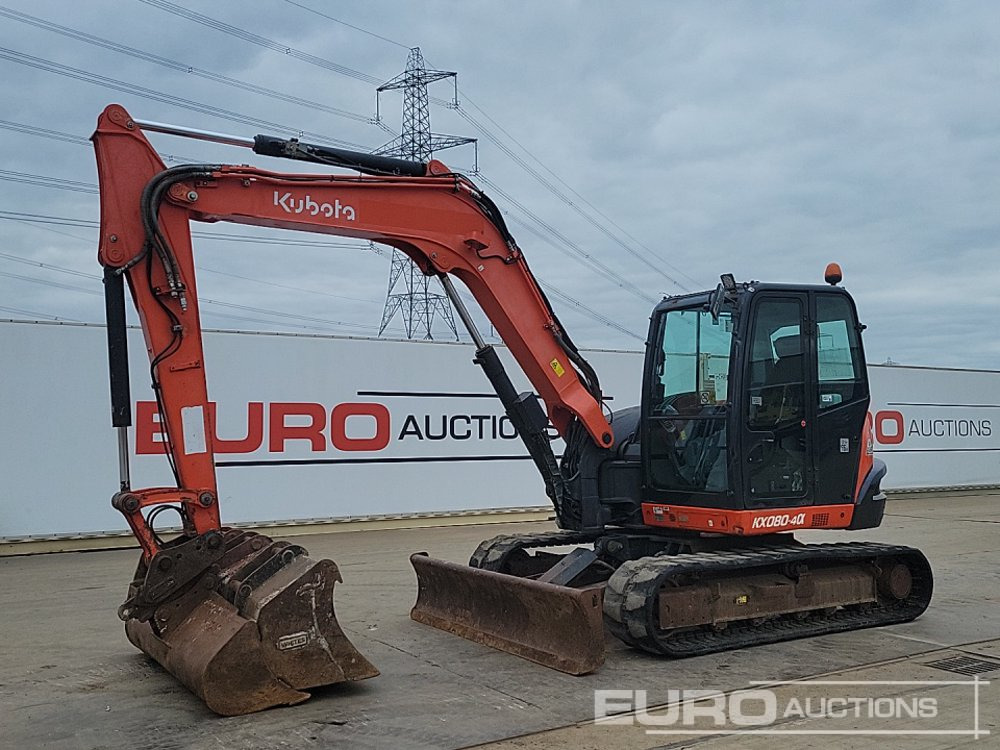 2018 Kubota KX080-4A - Mini-ekskavators: foto 1 2018 Kubota KX080-4A - Mini-ekskavators: foto 1