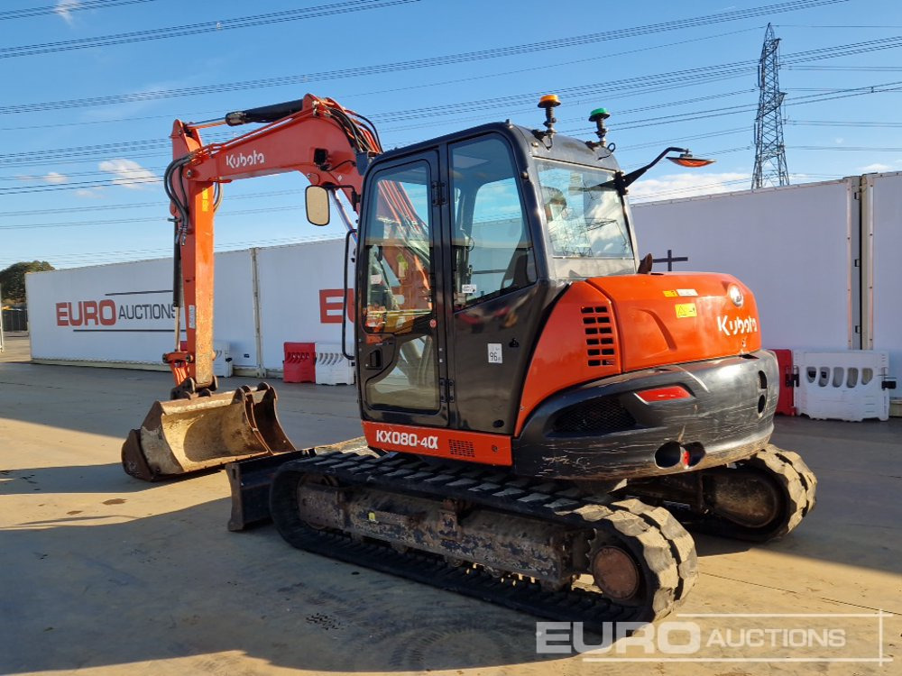 2018 Kubota KX080-4A - Mini-ekskavators: foto 3 2018 Kubota KX080-4A - Mini-ekskavators: foto 3