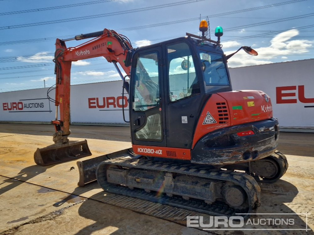 2018 Kubota KX080-4A - Mini-ekskavators: foto 3 2018 Kubota KX080-4A - Mini-ekskavators: foto 3