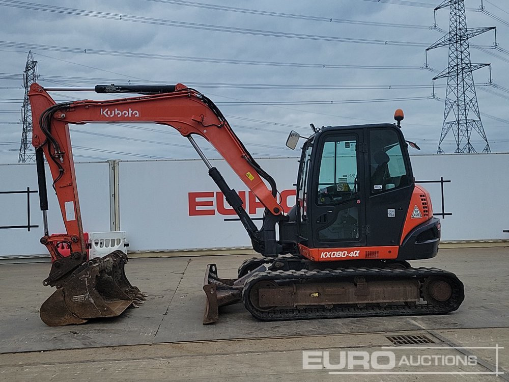 2018 Kubota KX080-4A - Mini-ekskavators: foto 2 2018 Kubota KX080-4A - Mini-ekskavators: foto 2