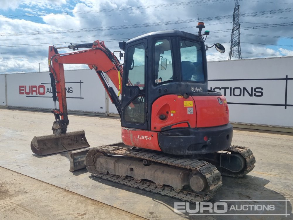 2018 Kubota U55-4 - Mini-ekskavators: foto 3 2018 Kubota U55-4 - Mini-ekskavators: foto 3