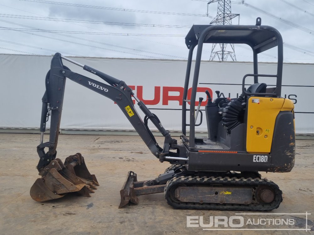 2018 Volvo EC18D - Mini-ekskavators: foto 2 2018 Volvo EC18D - Mini-ekskavators: foto 2