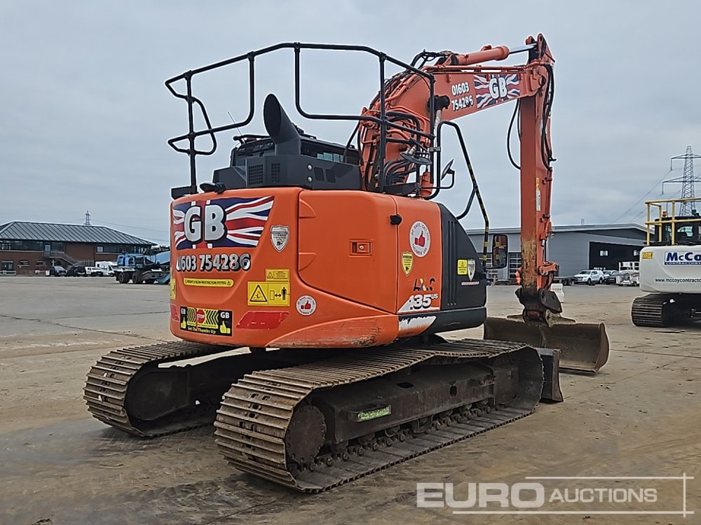 2019 Hitachi ZX135US-6 - Kāpurķēžu ekskavators: foto 5 2019 Hitachi ZX135US-6 - Kāpurķēžu ekskavators: foto 5