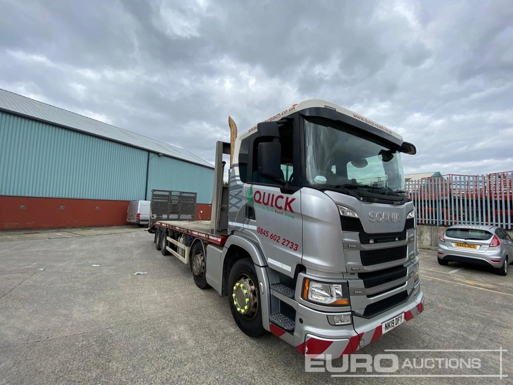2019 Scania G450 - Bortu kravas automašīna/ Platforma: foto 1 2019 Scania G450 - Bortu kravas automašīna/ Platforma: foto 1
