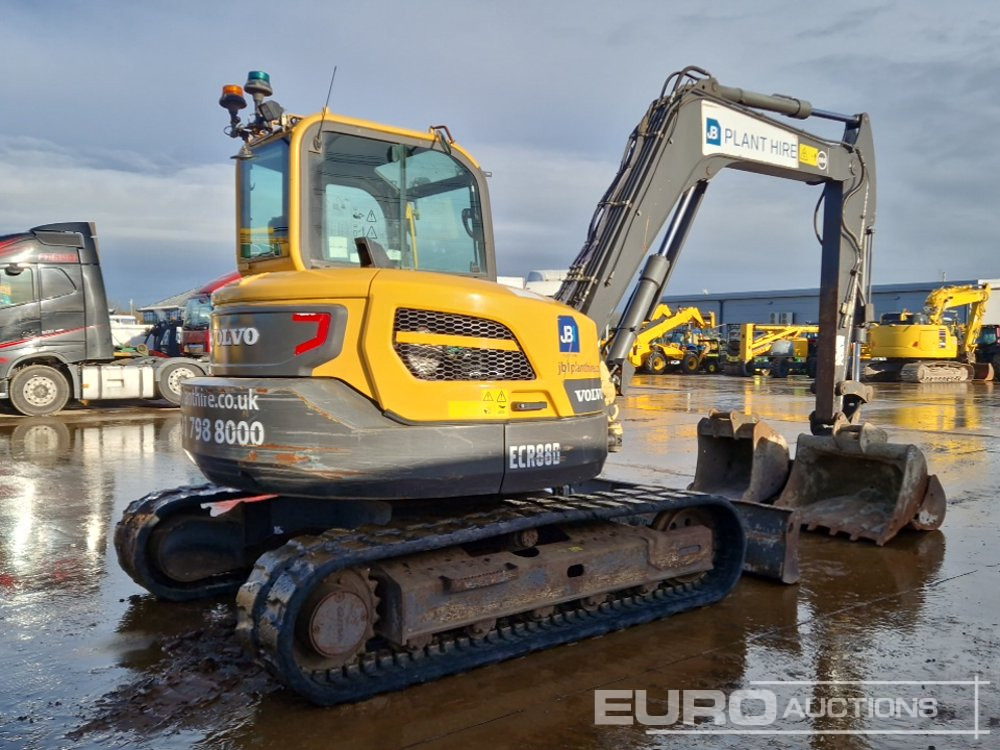 2019 Volvo ECR88D - Mini-ekskavators: foto 5 2019 Volvo ECR88D - Mini-ekskavators: foto 5