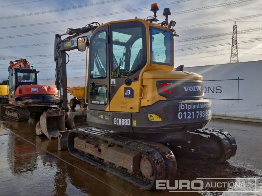 2019 Volvo ECR88D - Mini-ekskavators: foto 3 2019 Volvo ECR88D - Mini-ekskavators: foto 3